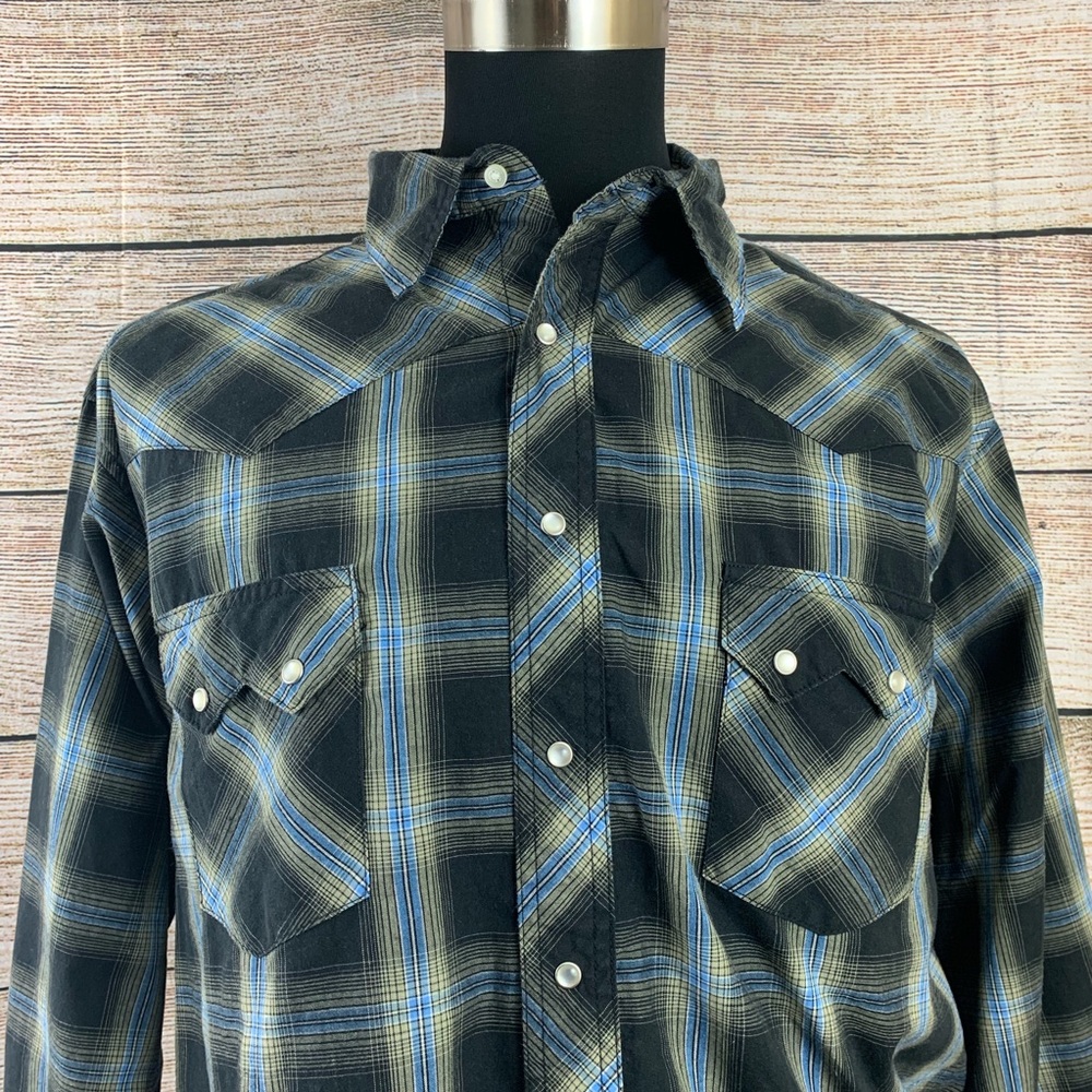 Wrangler Long Sleeve 2XL Western Pearl Snap